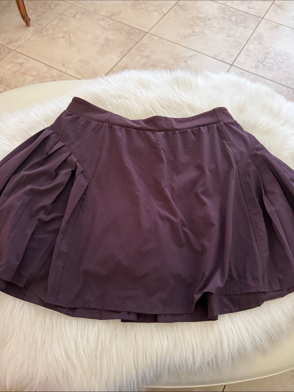 SPANX Pleated Athletic Skort in Plum Purple